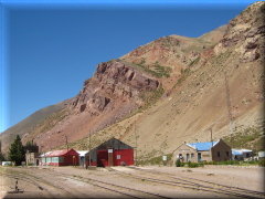 Antigua playa de maniobras del ferrocarril, zona Puente del Inca - Mendoza - Argentina