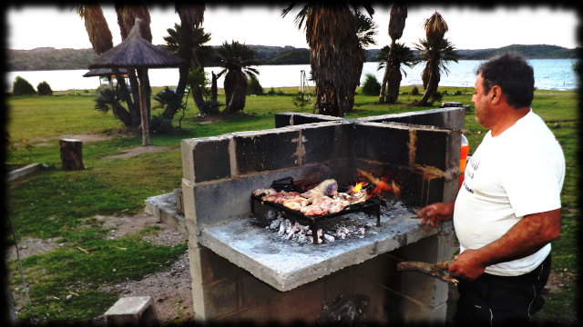 Asado en el camping Asado en el camping