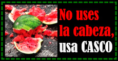 No uses la cabeza, usa casco
